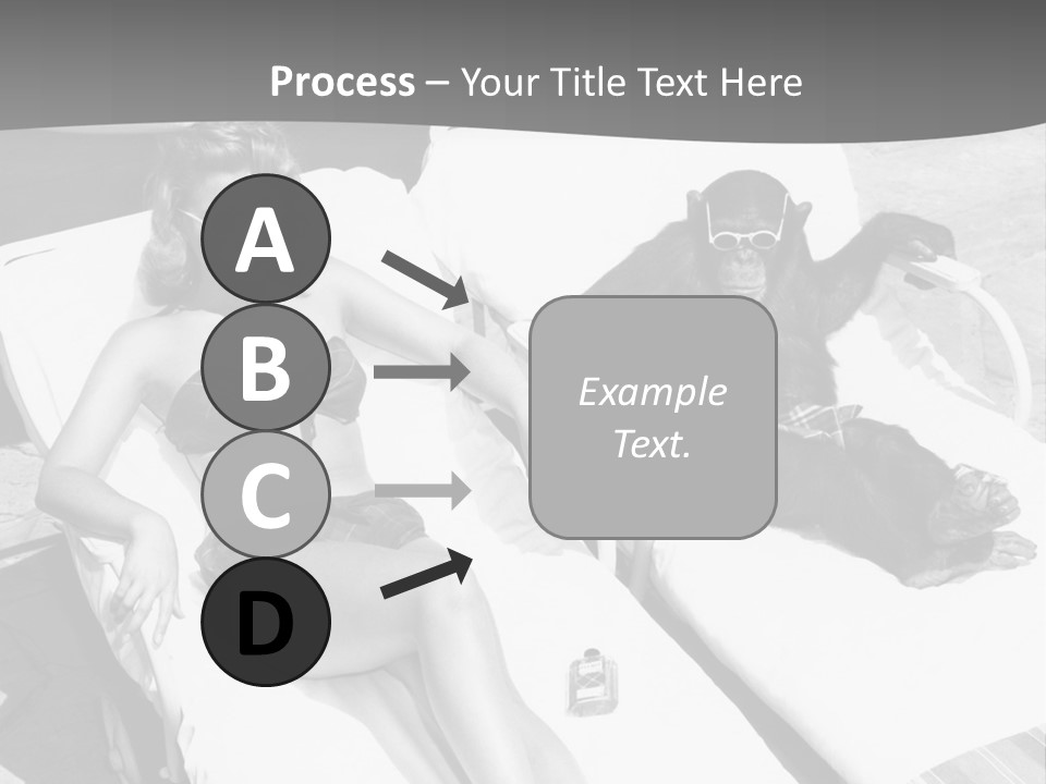 Vacation Sunbathe Sunglasses PowerPoint Template
