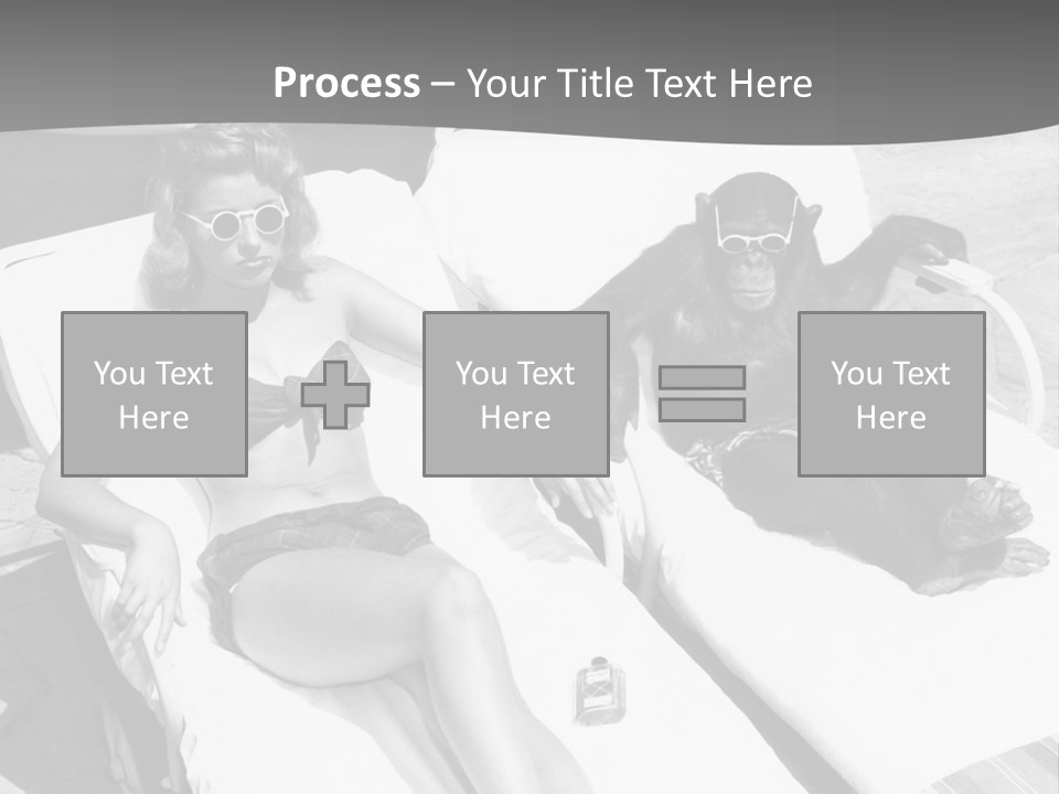 Vacation Sunbathe Sunglasses PowerPoint Template