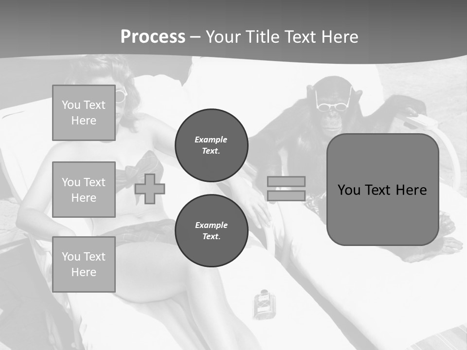 Vacation Sunbathe Sunglasses PowerPoint Template