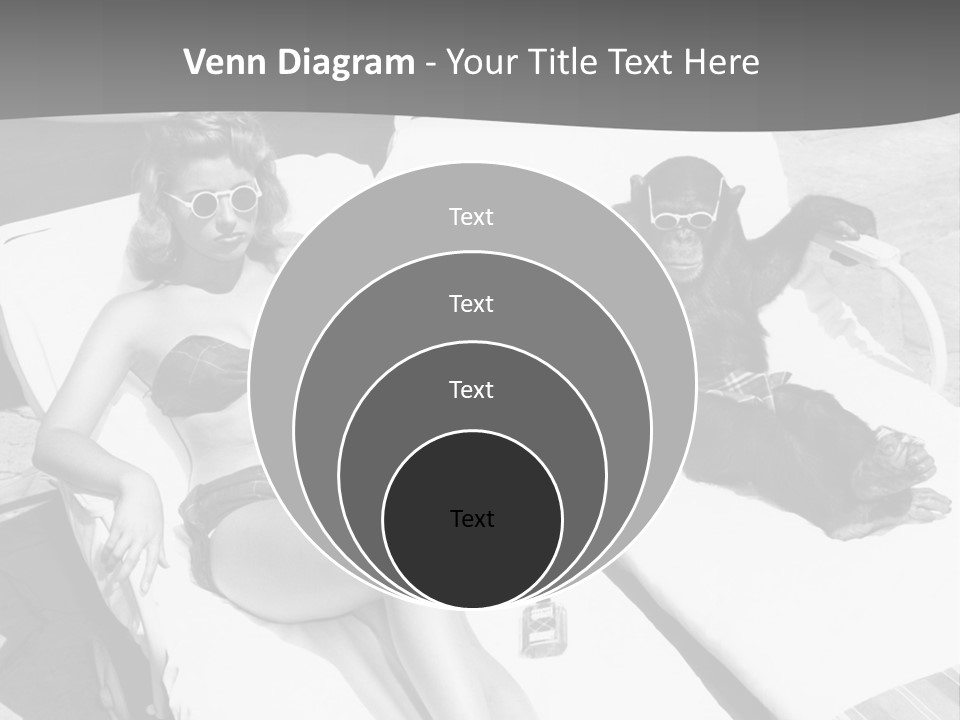 Vacation Sunbathe Sunglasses PowerPoint Template