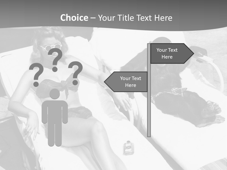 Vacation Sunbathe Sunglasses PowerPoint Template