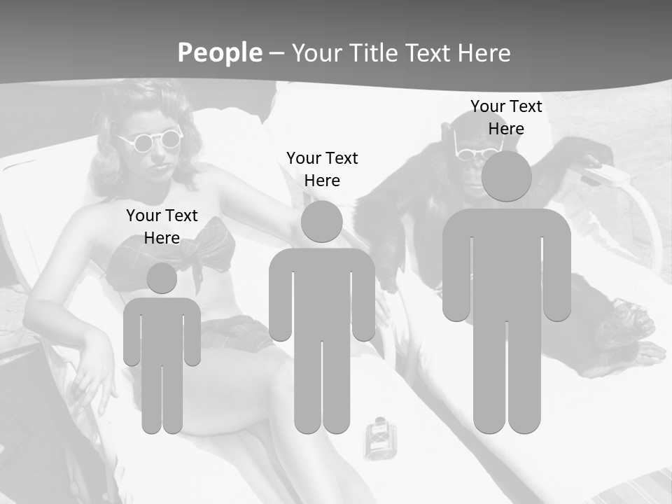 Vacation Sunbathe Sunglasses PowerPoint Template