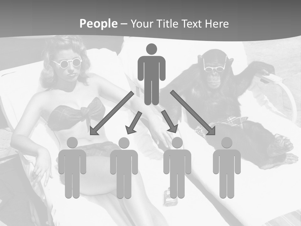 Vacation Sunbathe Sunglasses PowerPoint Template