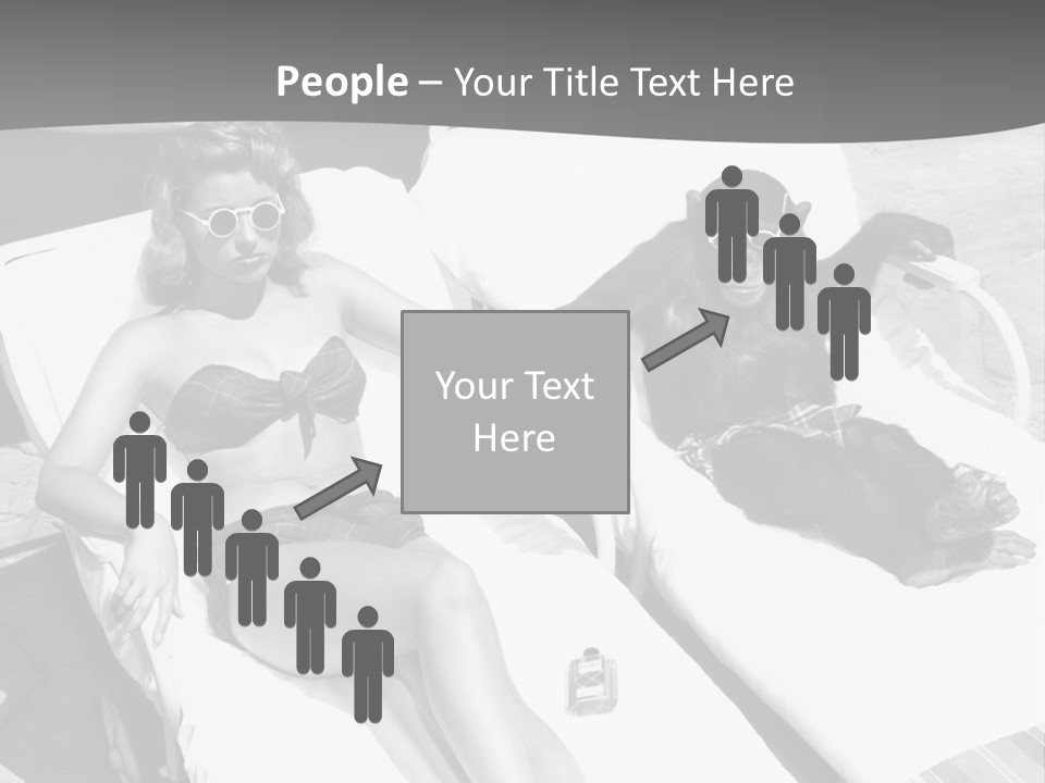 Vacation Sunbathe Sunglasses PowerPoint Template