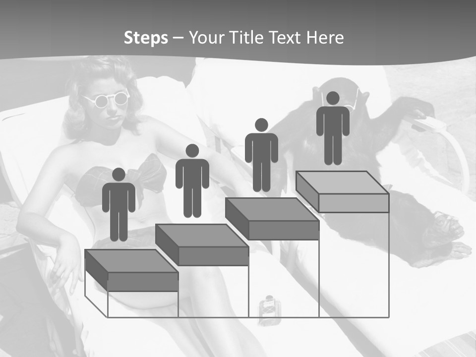 Vacation Sunbathe Sunglasses PowerPoint Template