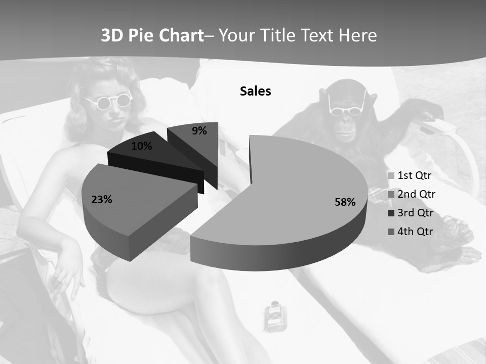Vacation Sunbathe Sunglasses PowerPoint Template