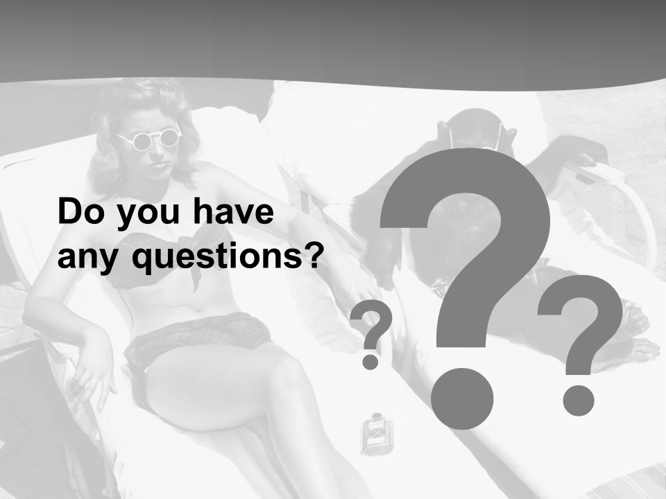 Vacation Sunbathe Sunglasses PowerPoint Template