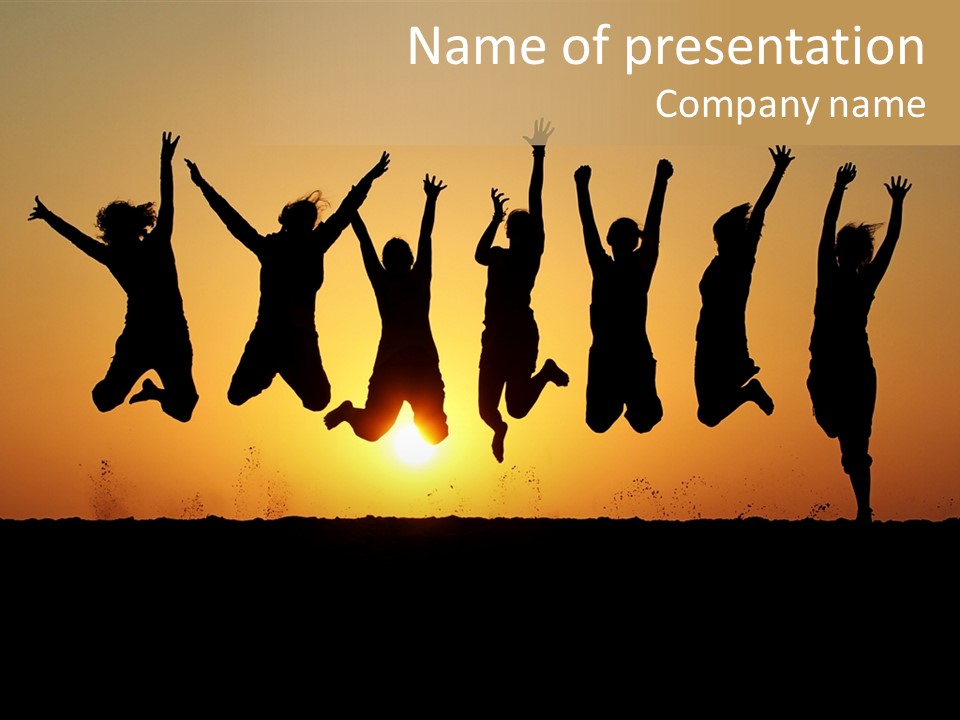 Team People Water PowerPoint Template