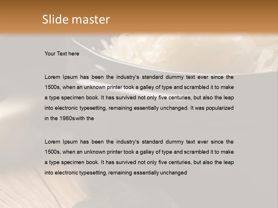 Freshness German Cuisine Sauerkraut PowerPoint Template