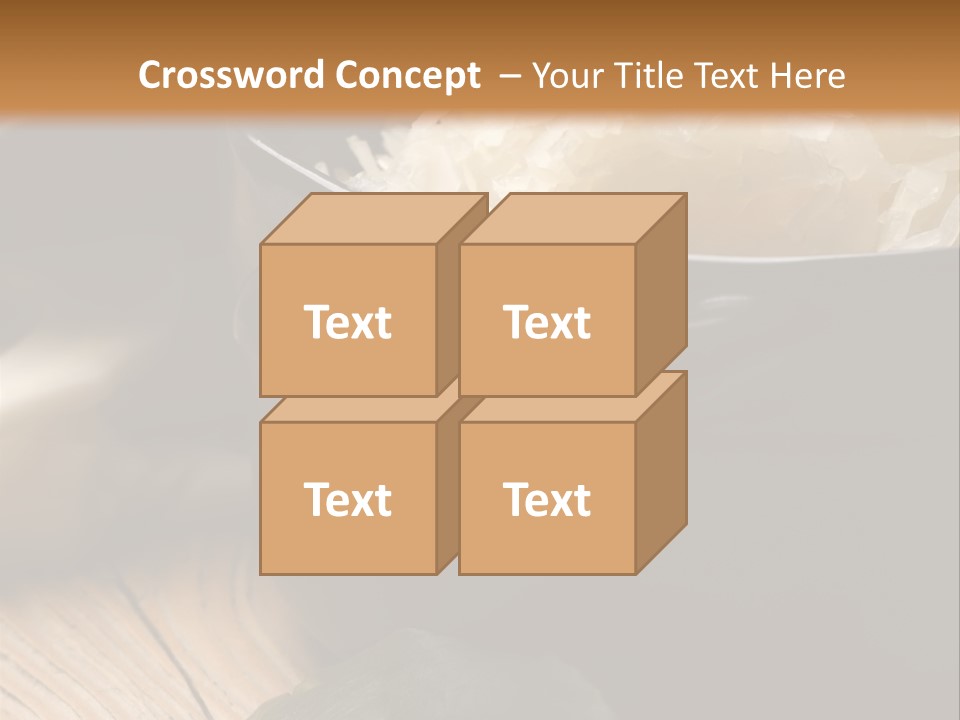 Freshness German Cuisine Sauerkraut PowerPoint Template