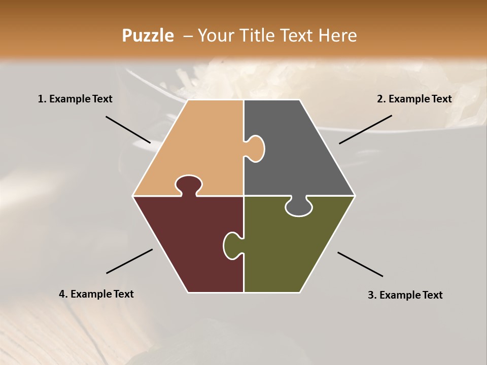 Freshness German Cuisine Sauerkraut PowerPoint Template