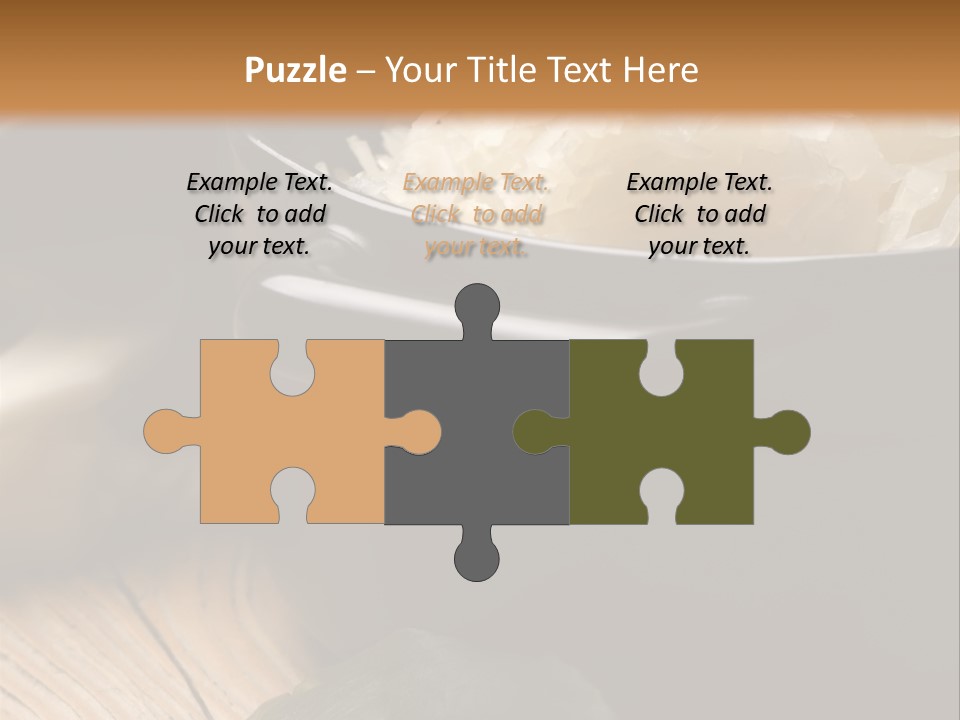 Freshness German Cuisine Sauerkraut PowerPoint Template