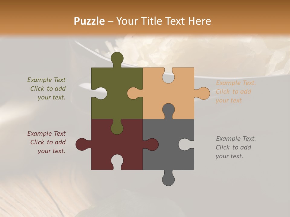 Freshness German Cuisine Sauerkraut PowerPoint Template