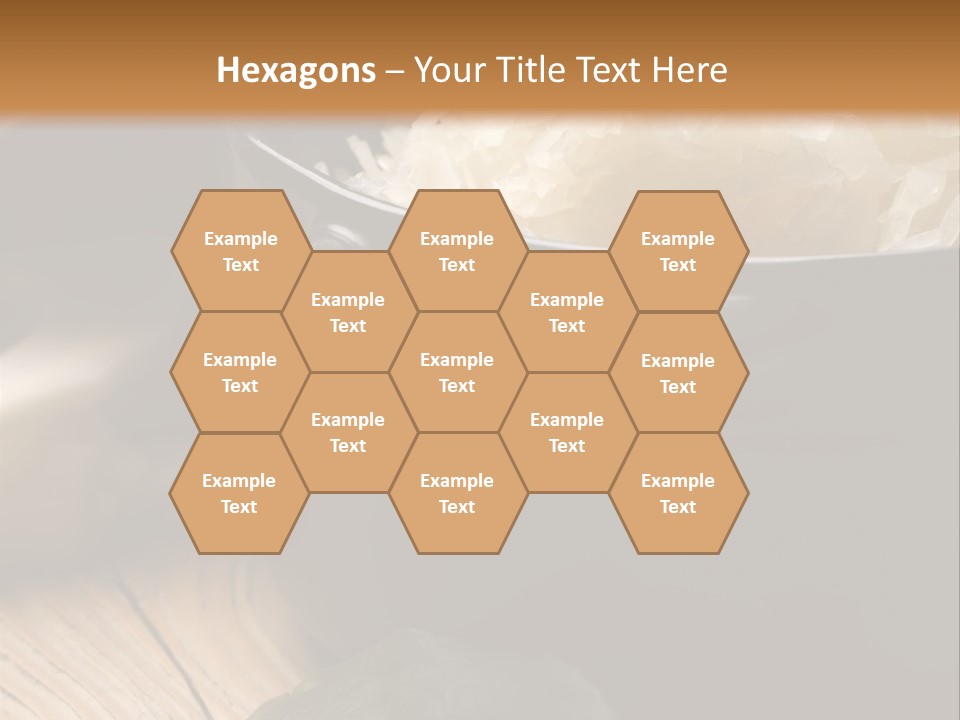 Freshness German Cuisine Sauerkraut PowerPoint Template