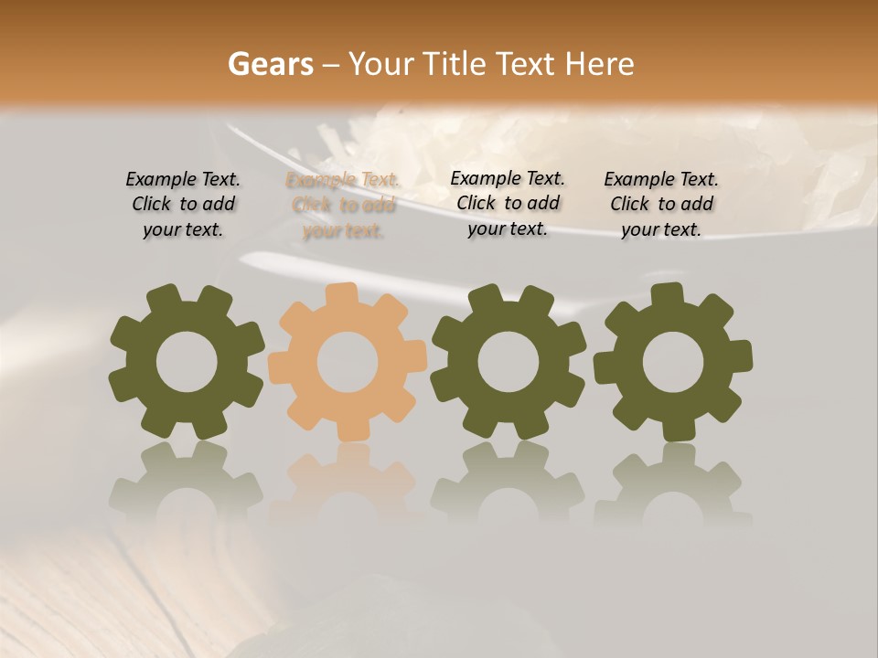 Freshness German Cuisine Sauerkraut PowerPoint Template