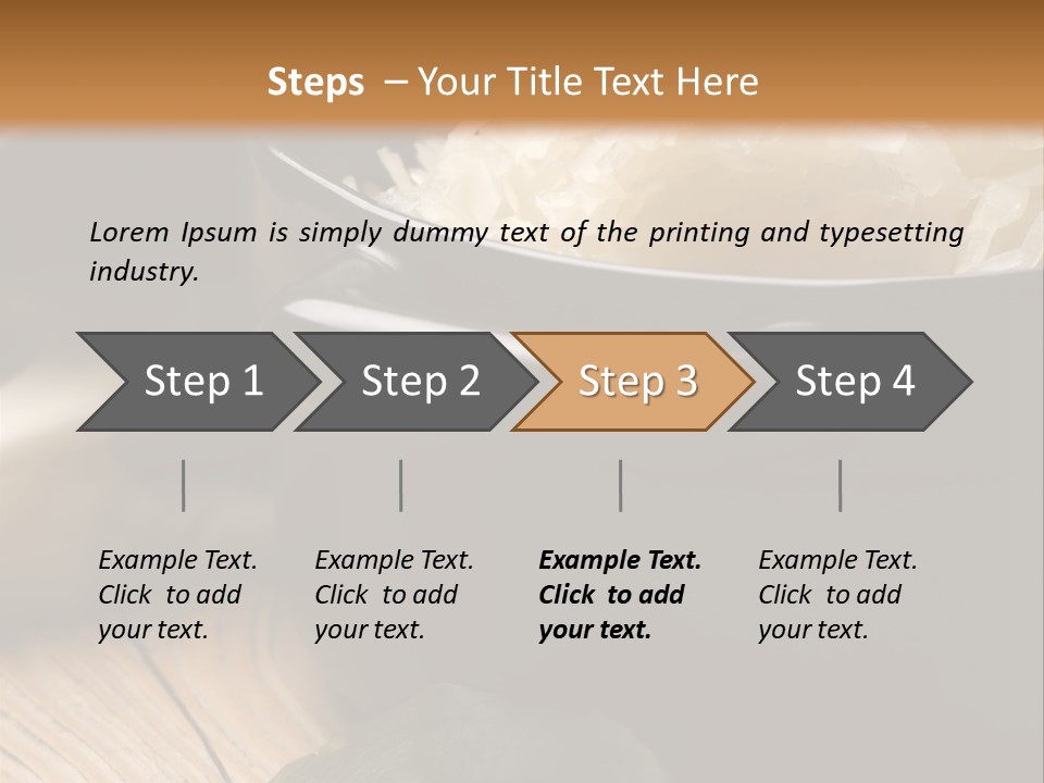 Freshness German Cuisine Sauerkraut PowerPoint Template