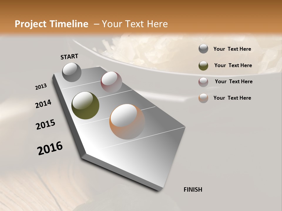 Freshness German Cuisine Sauerkraut PowerPoint Template