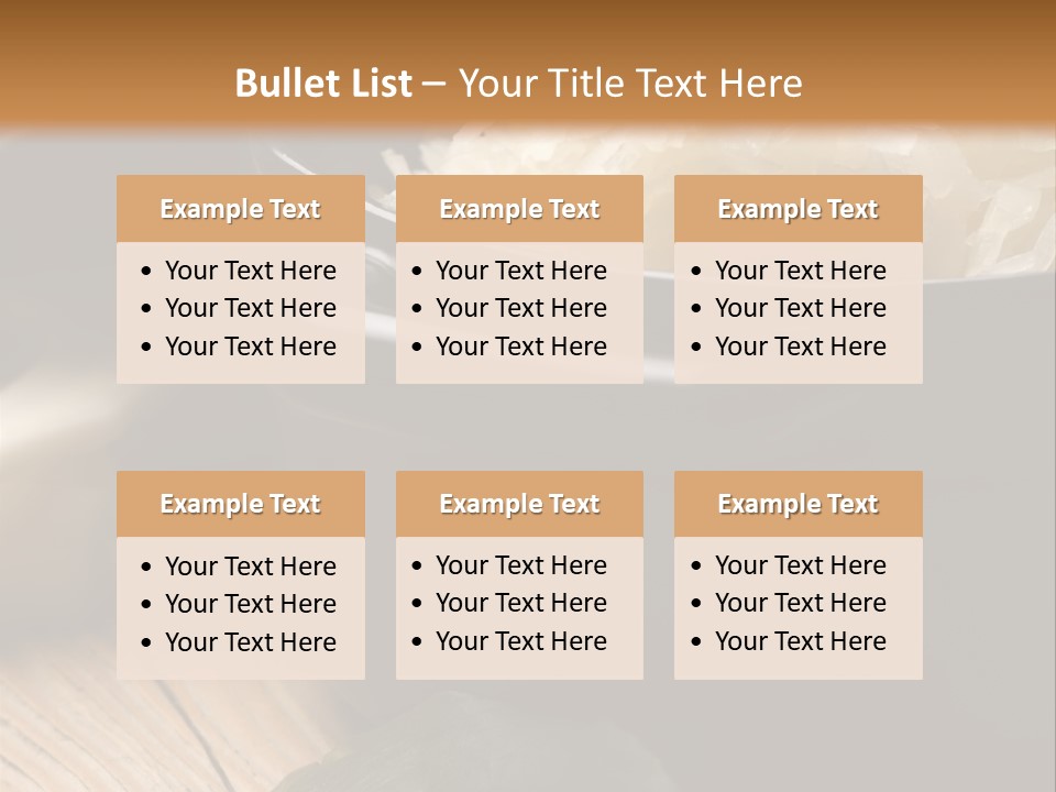 Freshness German Cuisine Sauerkraut PowerPoint Template