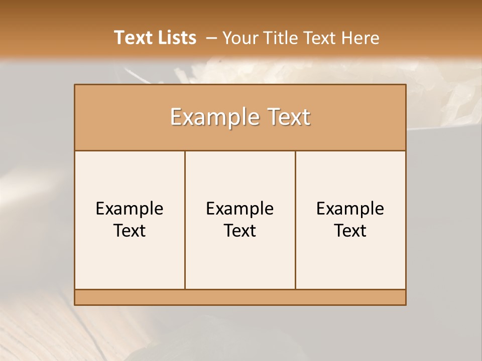 Freshness German Cuisine Sauerkraut PowerPoint Template