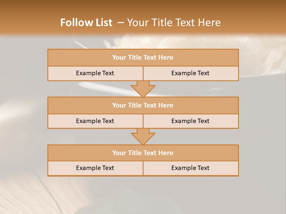 Freshness German Cuisine Sauerkraut PowerPoint Template