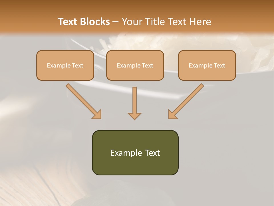 Freshness German Cuisine Sauerkraut PowerPoint Template