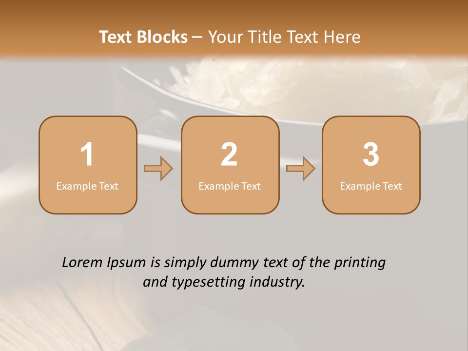 Freshness German Cuisine Sauerkraut PowerPoint Template