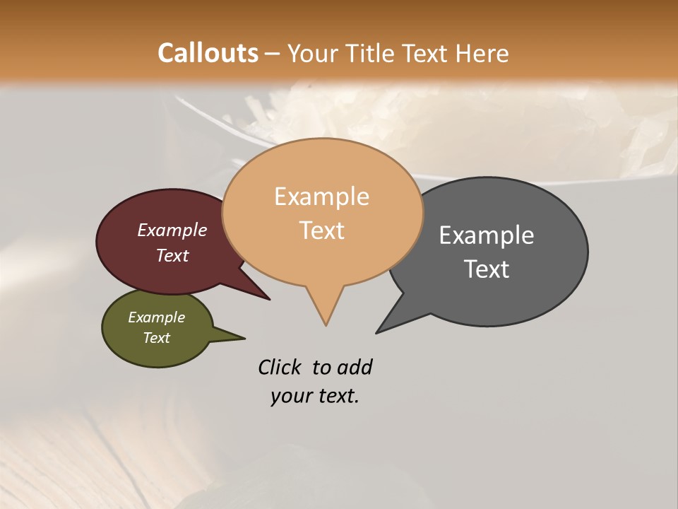 Freshness German Cuisine Sauerkraut PowerPoint Template