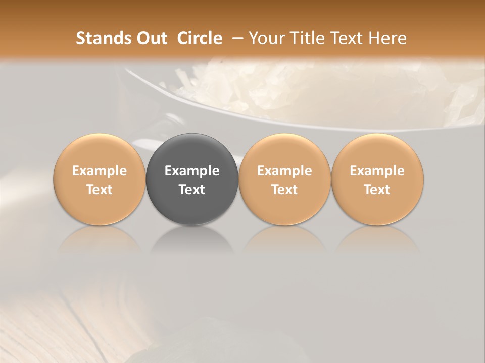 Freshness German Cuisine Sauerkraut PowerPoint Template