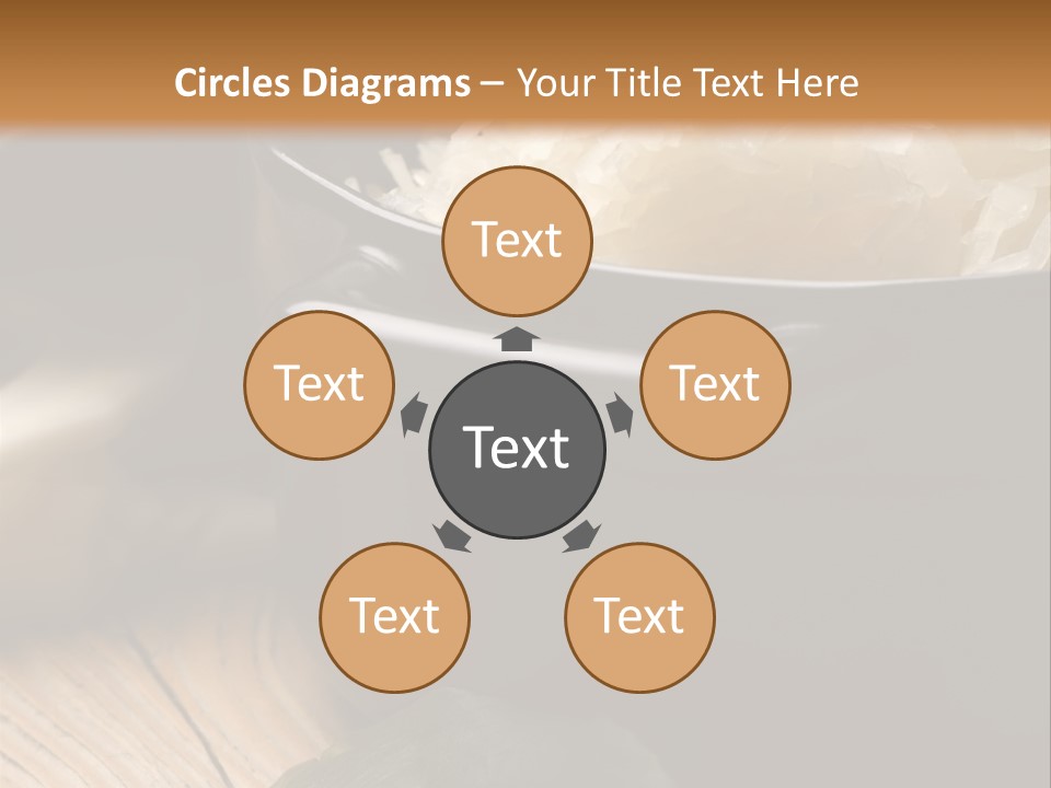 Freshness German Cuisine Sauerkraut PowerPoint Template