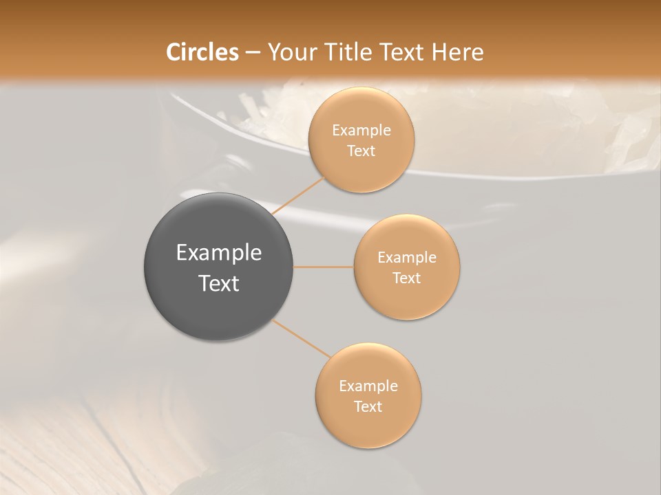 Freshness German Cuisine Sauerkraut PowerPoint Template