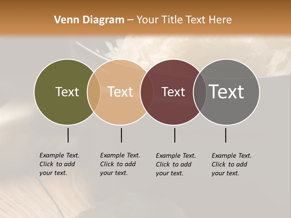 Freshness German Cuisine Sauerkraut PowerPoint Template