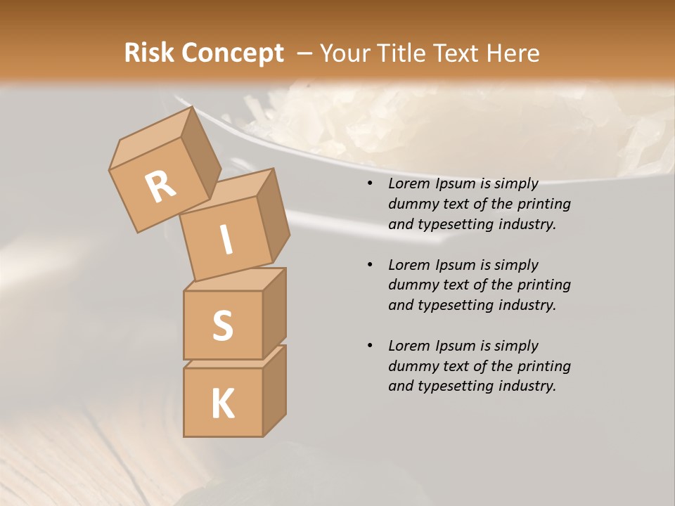 Freshness German Cuisine Sauerkraut PowerPoint Template