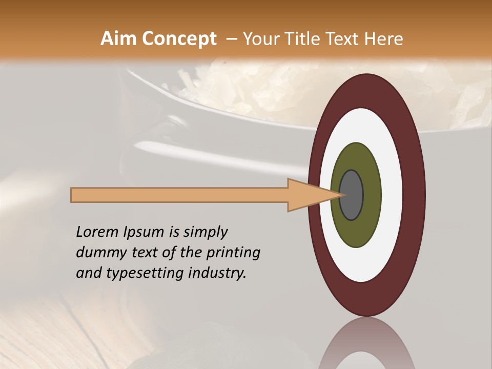 Freshness German Cuisine Sauerkraut PowerPoint Template