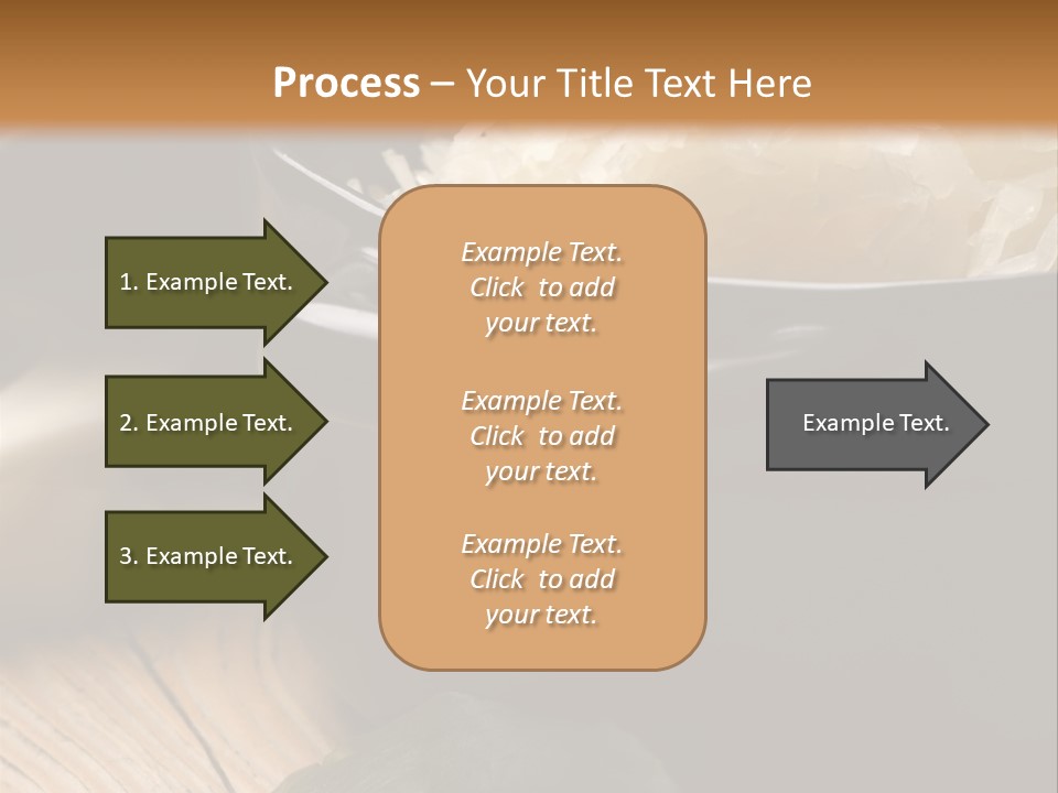 Freshness German Cuisine Sauerkraut PowerPoint Template