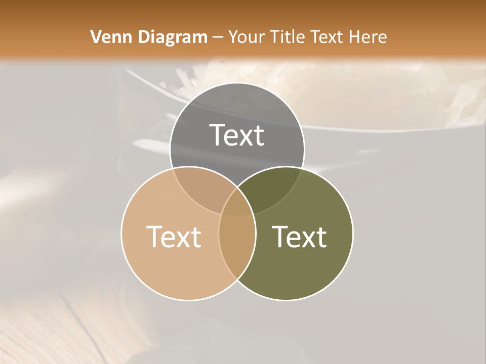 Freshness German Cuisine Sauerkraut PowerPoint Template