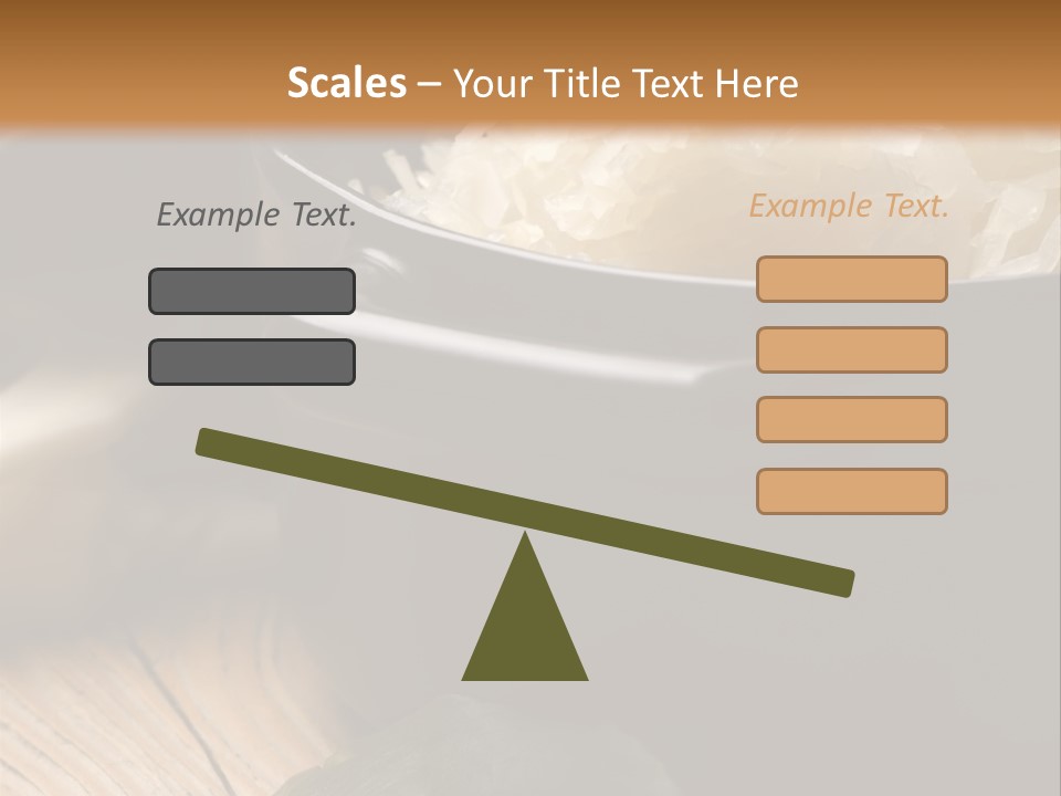 Freshness German Cuisine Sauerkraut PowerPoint Template