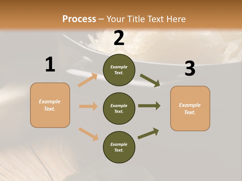 Freshness German Cuisine Sauerkraut PowerPoint Template
