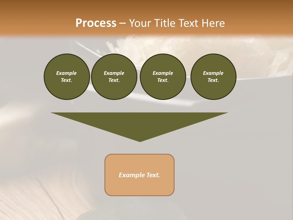 Freshness German Cuisine Sauerkraut PowerPoint Template