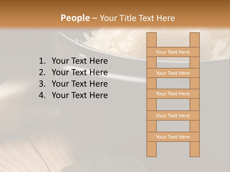 Freshness German Cuisine Sauerkraut PowerPoint Template