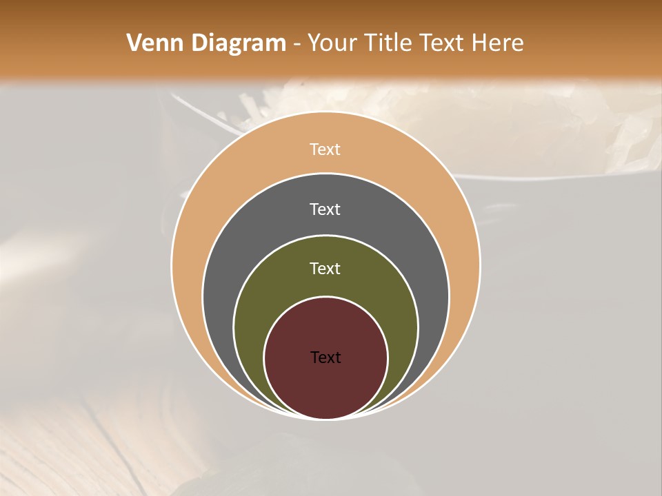 Freshness German Cuisine Sauerkraut PowerPoint Template