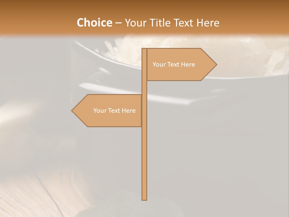 Freshness German Cuisine Sauerkraut PowerPoint Template