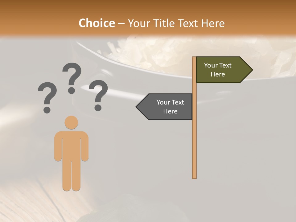 Freshness German Cuisine Sauerkraut PowerPoint Template