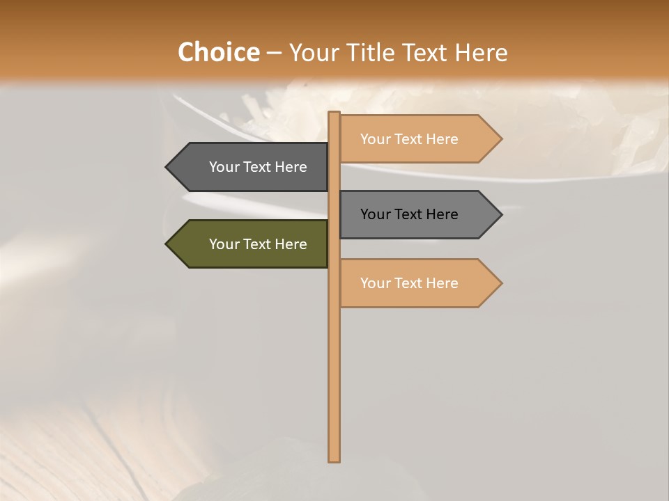 Freshness German Cuisine Sauerkraut PowerPoint Template