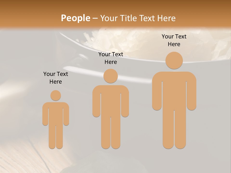 Freshness German Cuisine Sauerkraut PowerPoint Template