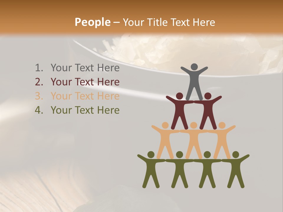 Freshness German Cuisine Sauerkraut PowerPoint Template