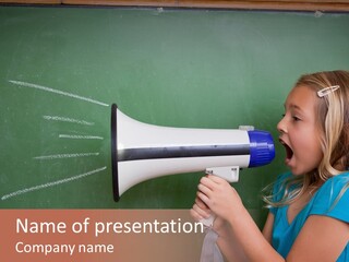 Talking Shout Scream PowerPoint Template