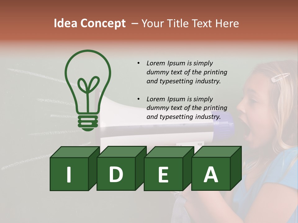 Talking Shout Scream PowerPoint Template