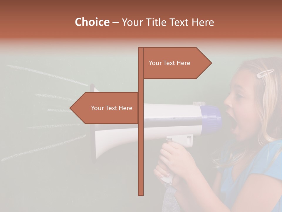 Talking Shout Scream PowerPoint Template