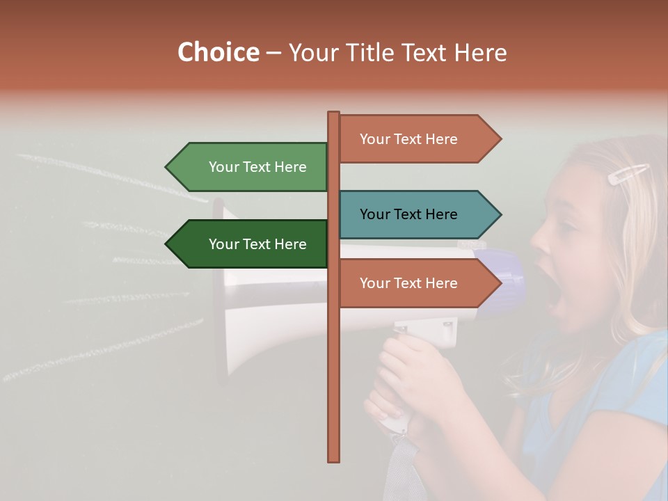 Talking Shout Scream PowerPoint Template