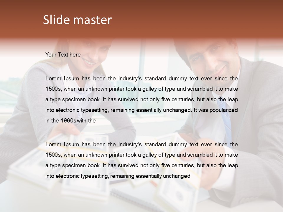 Manager Working Banking PowerPoint Template